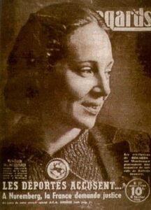 Le témoignage de Marie-Claude Vaillant-Couturier, résistante française, déportée au camp d'Auschwitz puis de Rawensbruck, est un moment fort du livre.